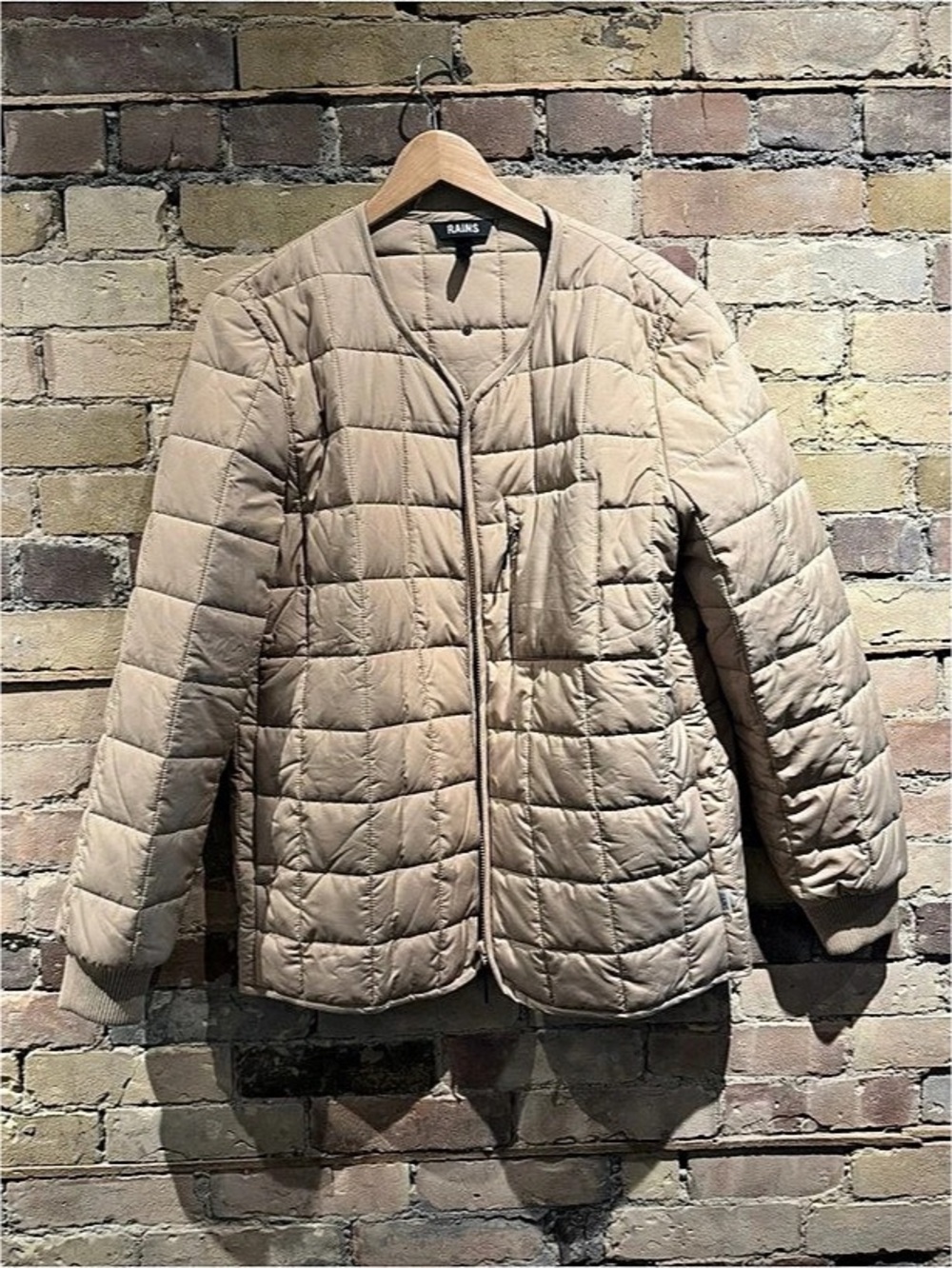RAINS Liner Jacket Quilted Puffer Jacket  XL